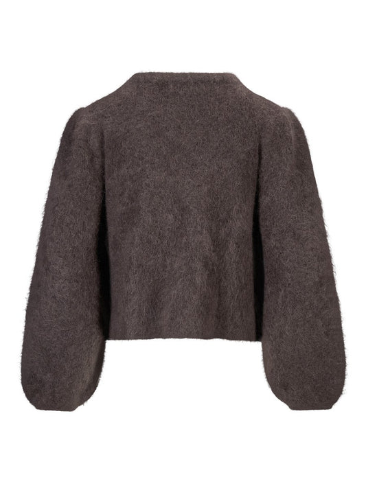 Amelia Chunky Cardigan Dark Brown