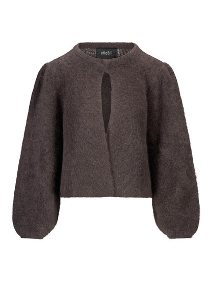 Amelia Chunky Cardigan Dark Brown