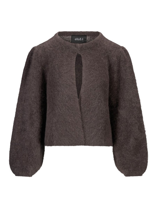 Amelia Chunky Cardigan Dark Brown