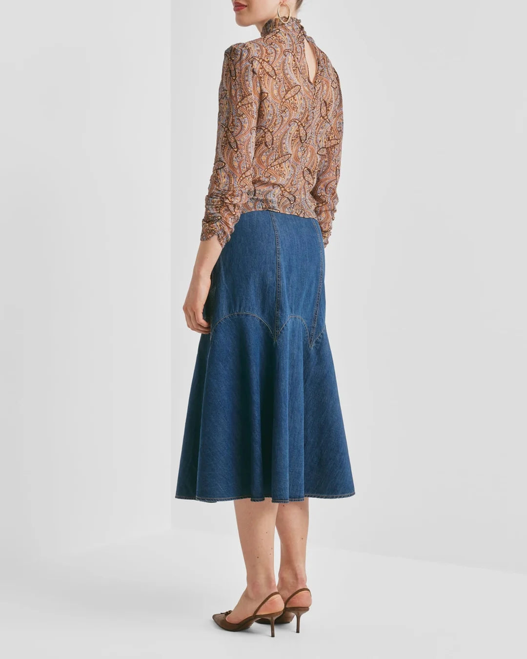Denim Skirt French Blue