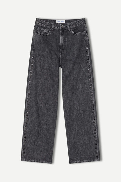 Sashelly Jeans Studs Grey Cloud