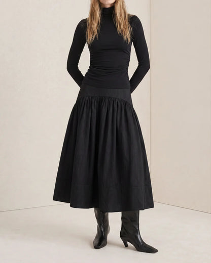 Jersey Turtleneck Black