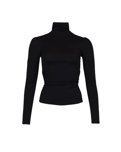 Jersey Turtleneck Black
