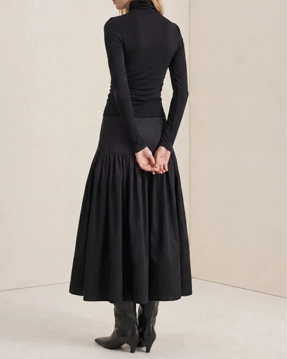 Jersey Turtleneck Black