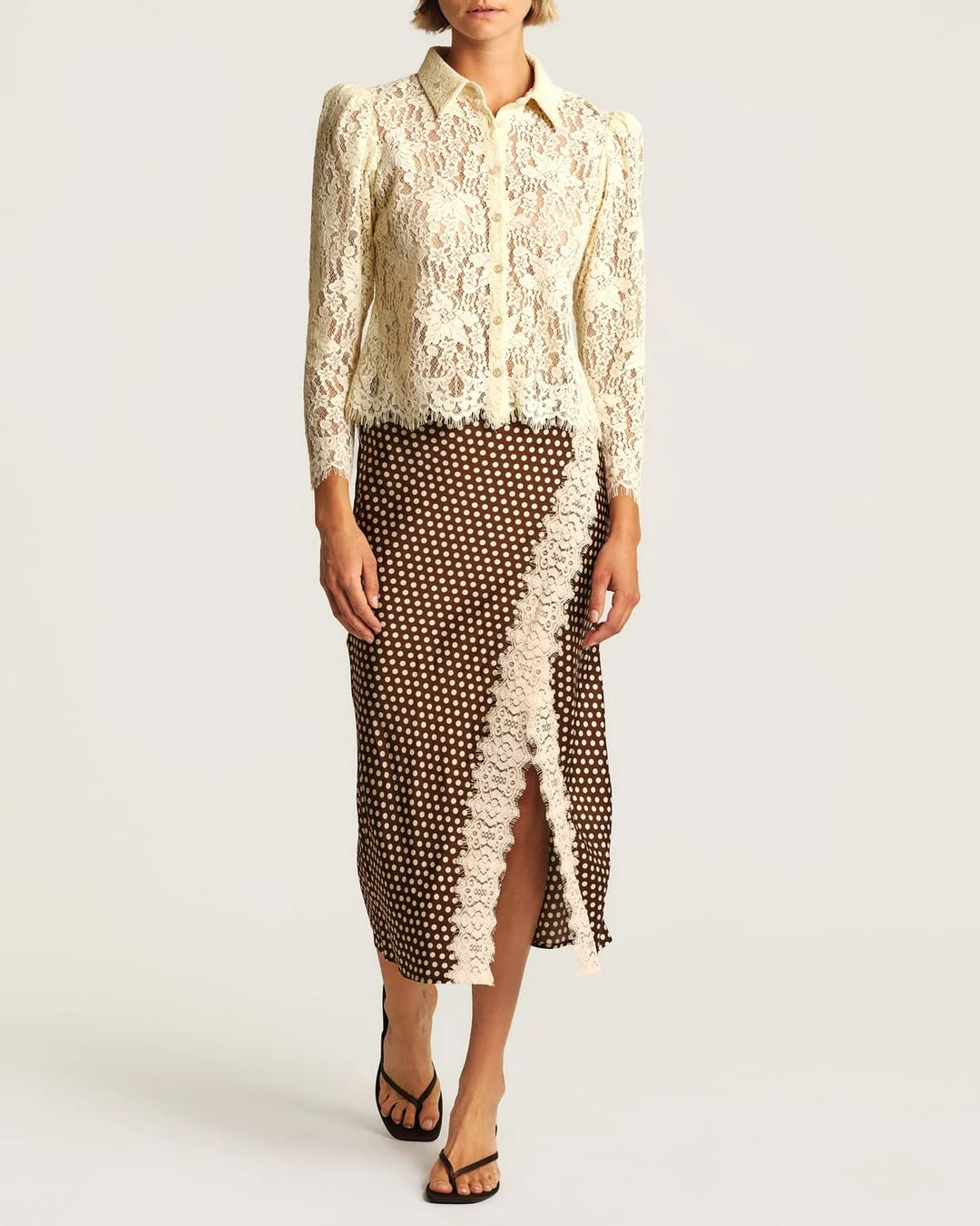 Lace Shirt Vintage White