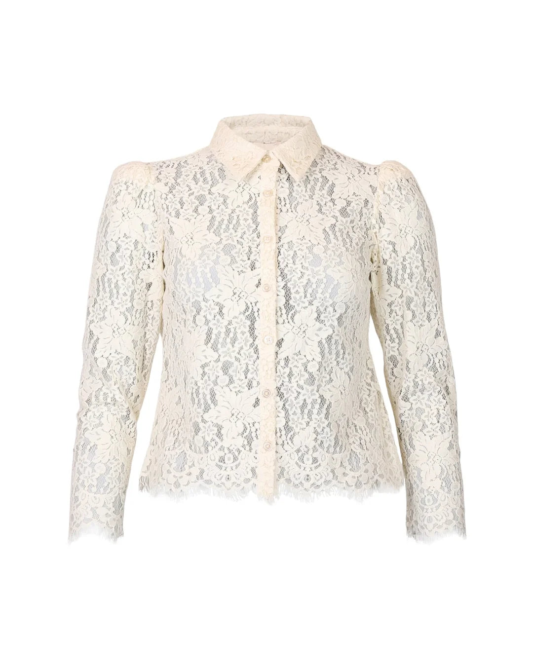 Lace Shirt Vintage White