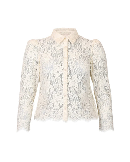Lace Shirt Vintage White