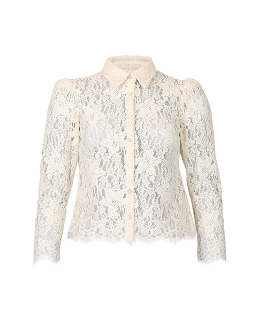 Lace Shirt Vintage White