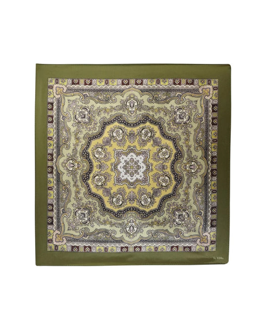 Silk Scarf Forest Paisley