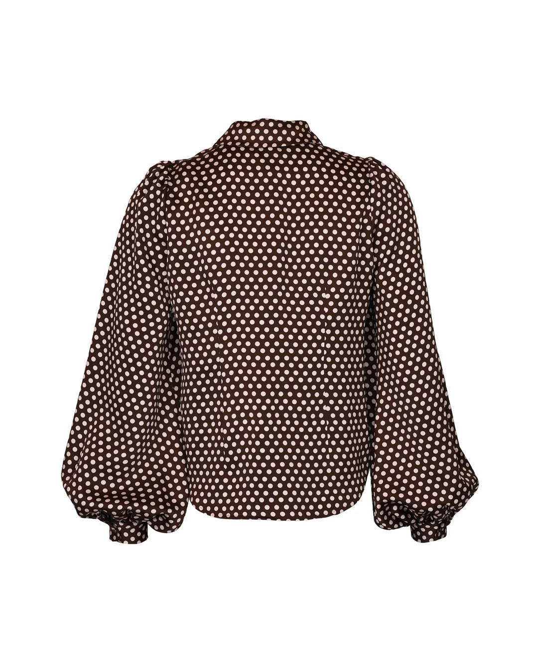 Satin Shirt Blush Dots