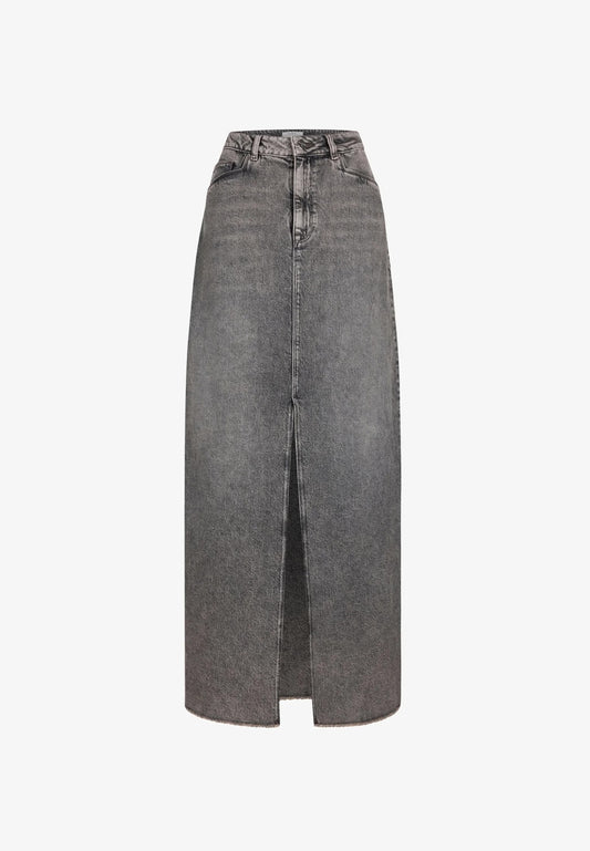 Feral Denim Maxi Skirt Hazelnut Haze