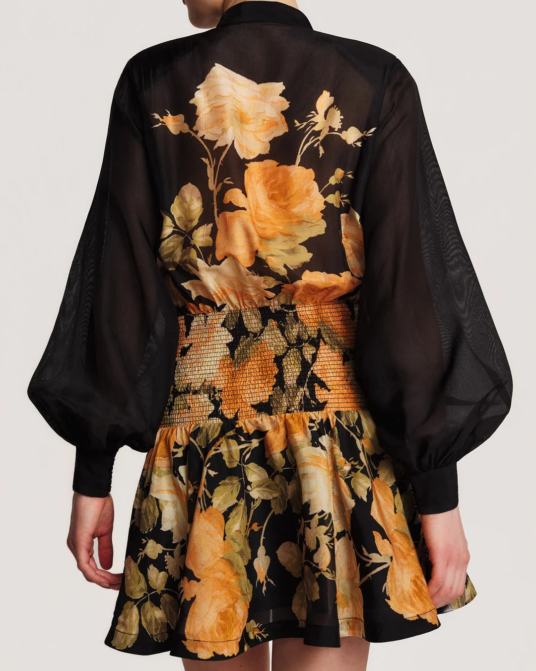 Organza Mini Dress Midnight Field