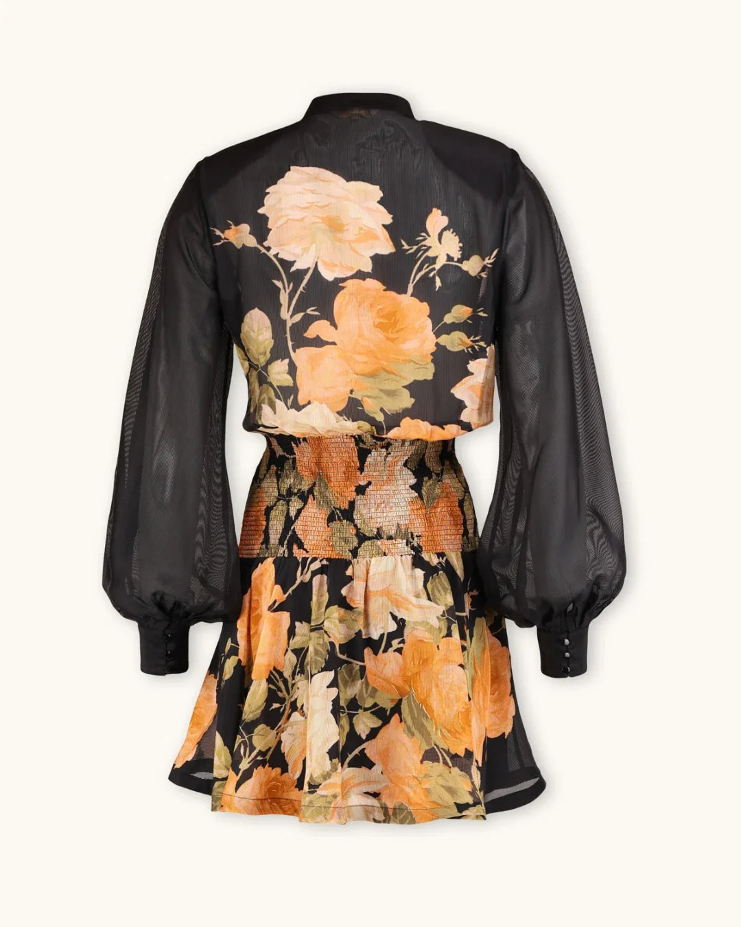 Organza Mini Dress Midnight Field