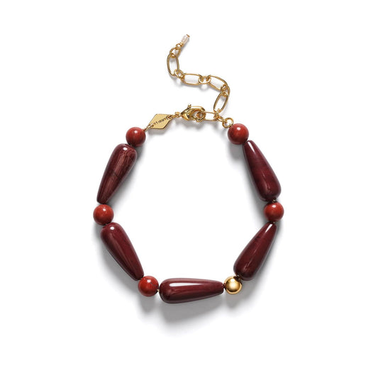 Hot Drops Bracelet Red Jasper