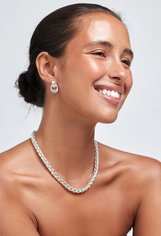 Triplet Earring Silver