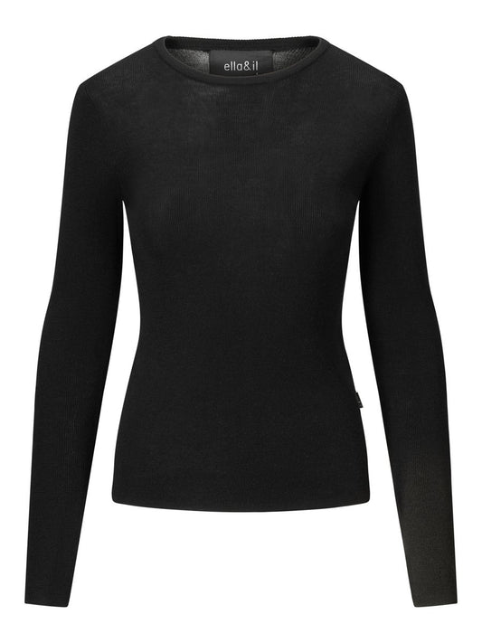 Lyla Merino Sweater Black