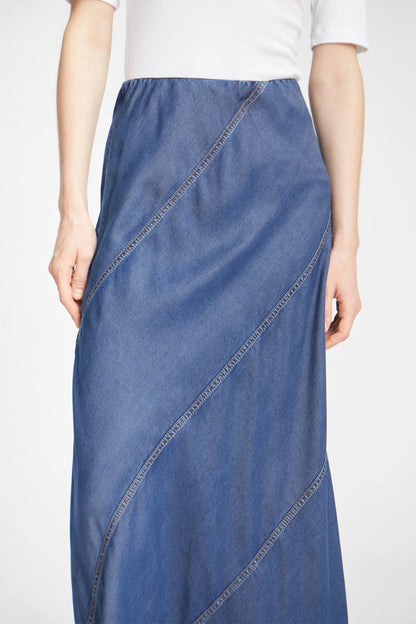 Parson Skirt Indigo