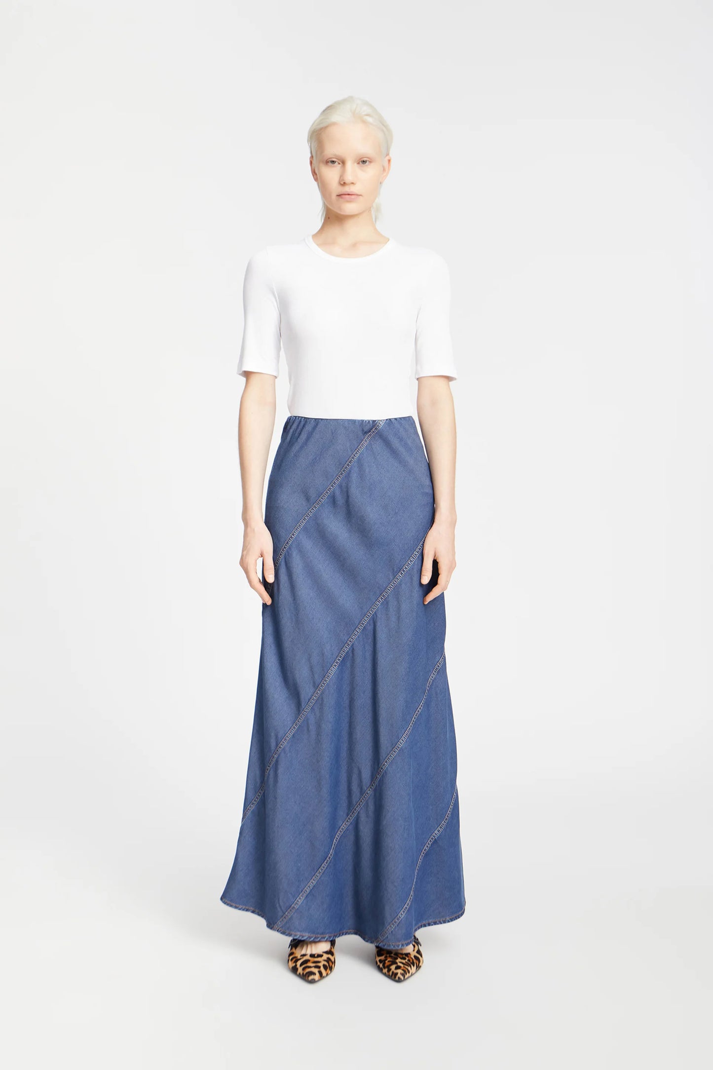 Parson Skirt Indigo