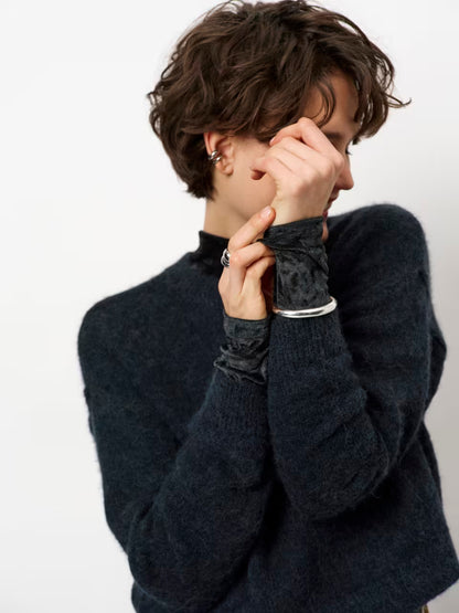 Ariama Crewneck Sweater Midnight Green