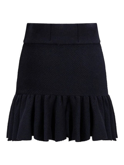 Flora Cotton Skirt Navy
