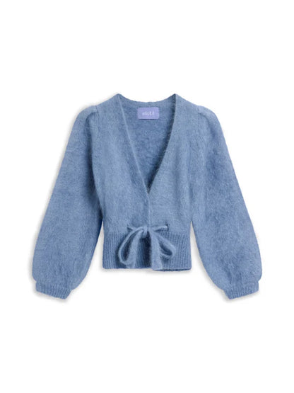 Malin Chunky Cardigan Denim Blue