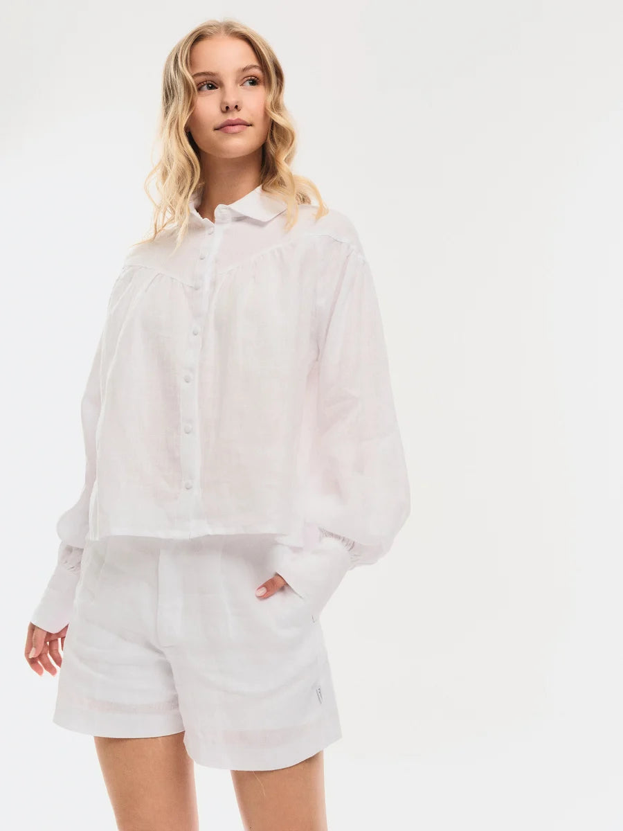 Linde Linen Shirt White
