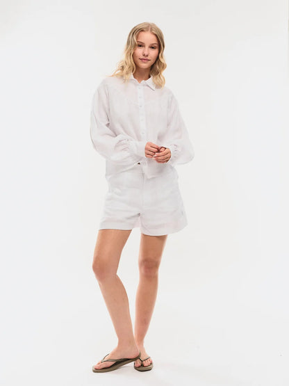 Linde Linen Shirt White