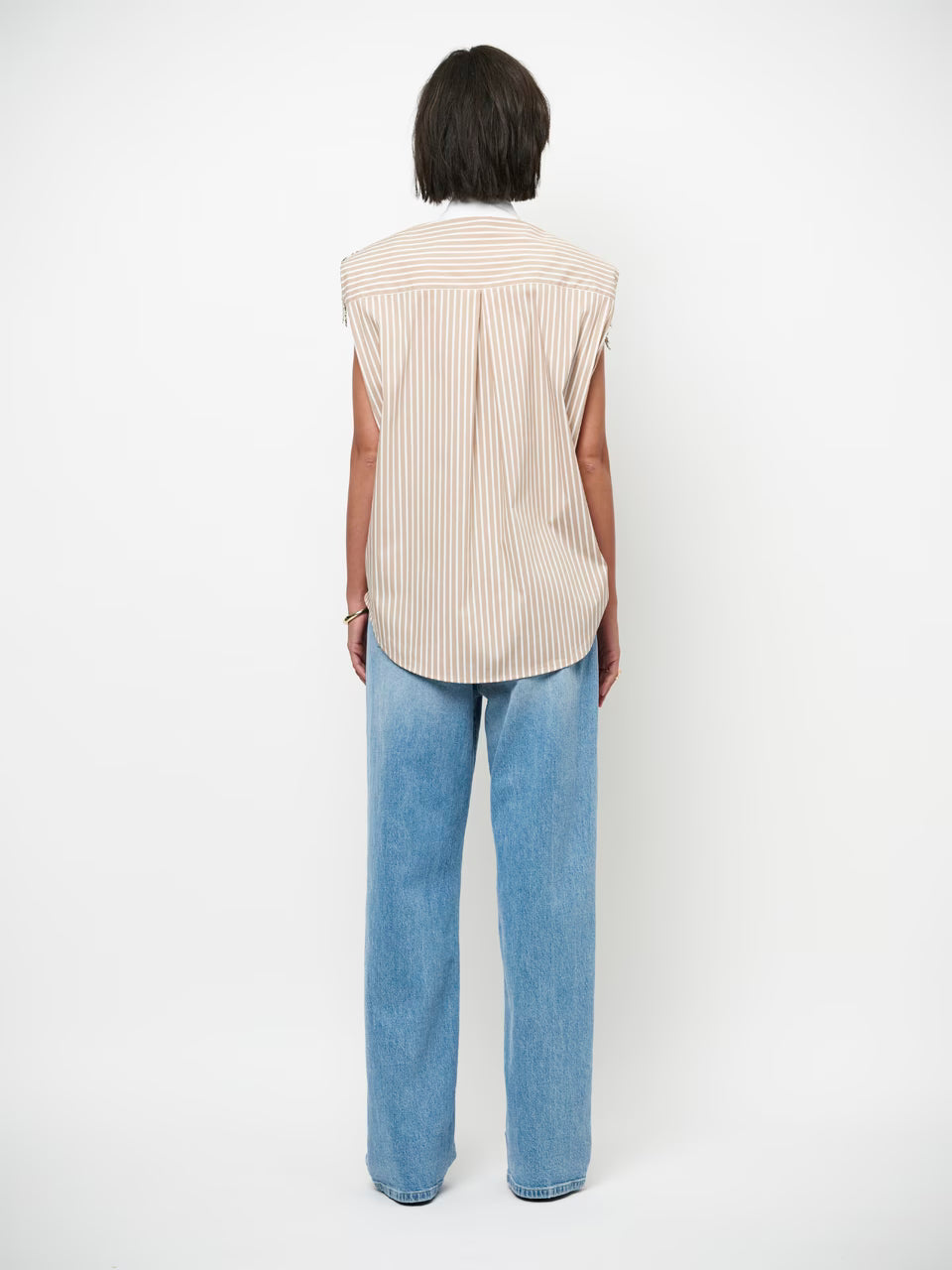 Robin Fringe Detail Shirt Sand Beige