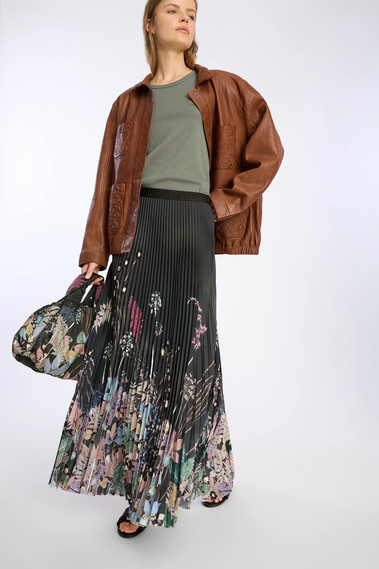 Taulla Skirt Print Black