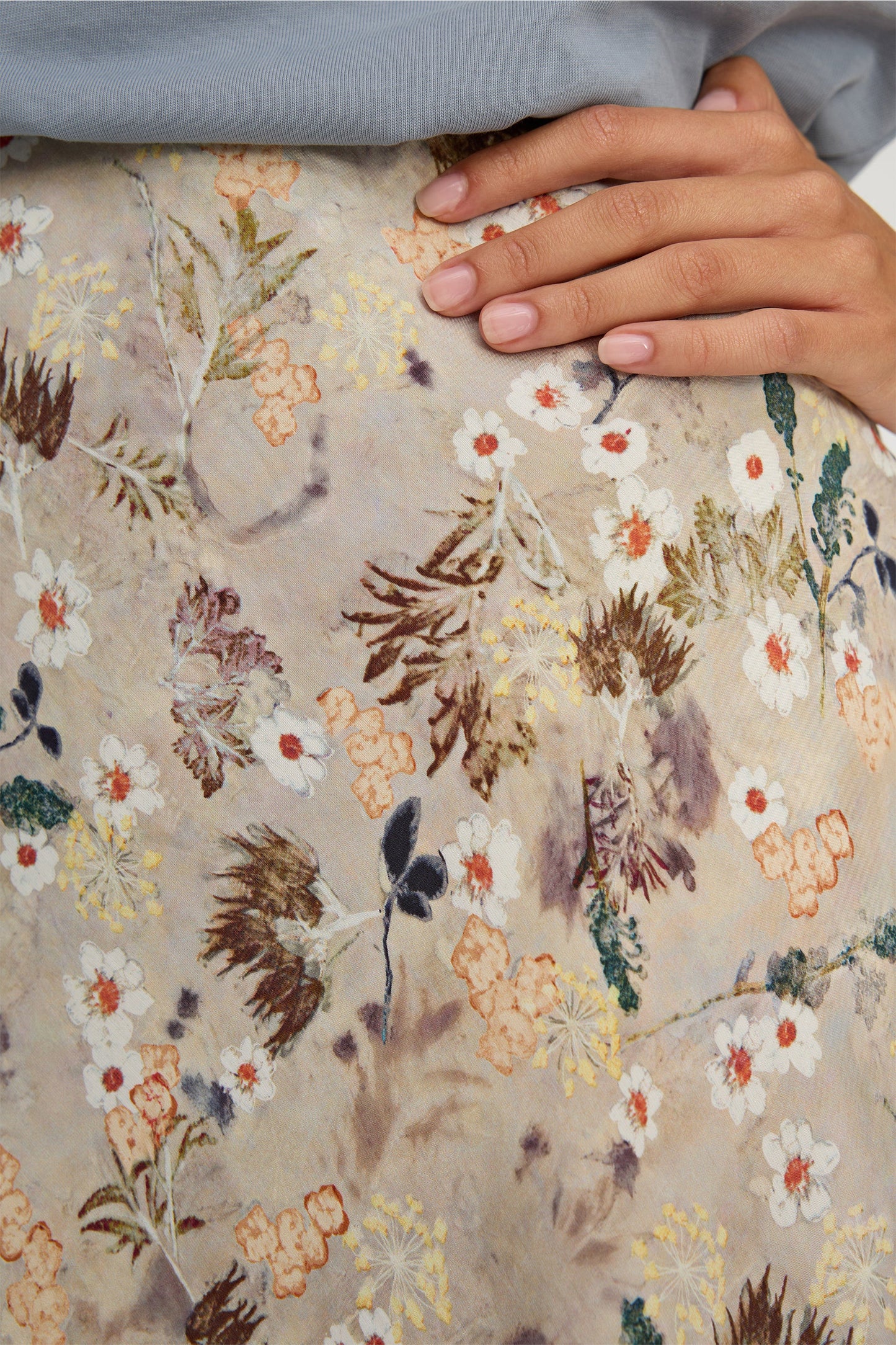 Bardot Skirt Print Nature