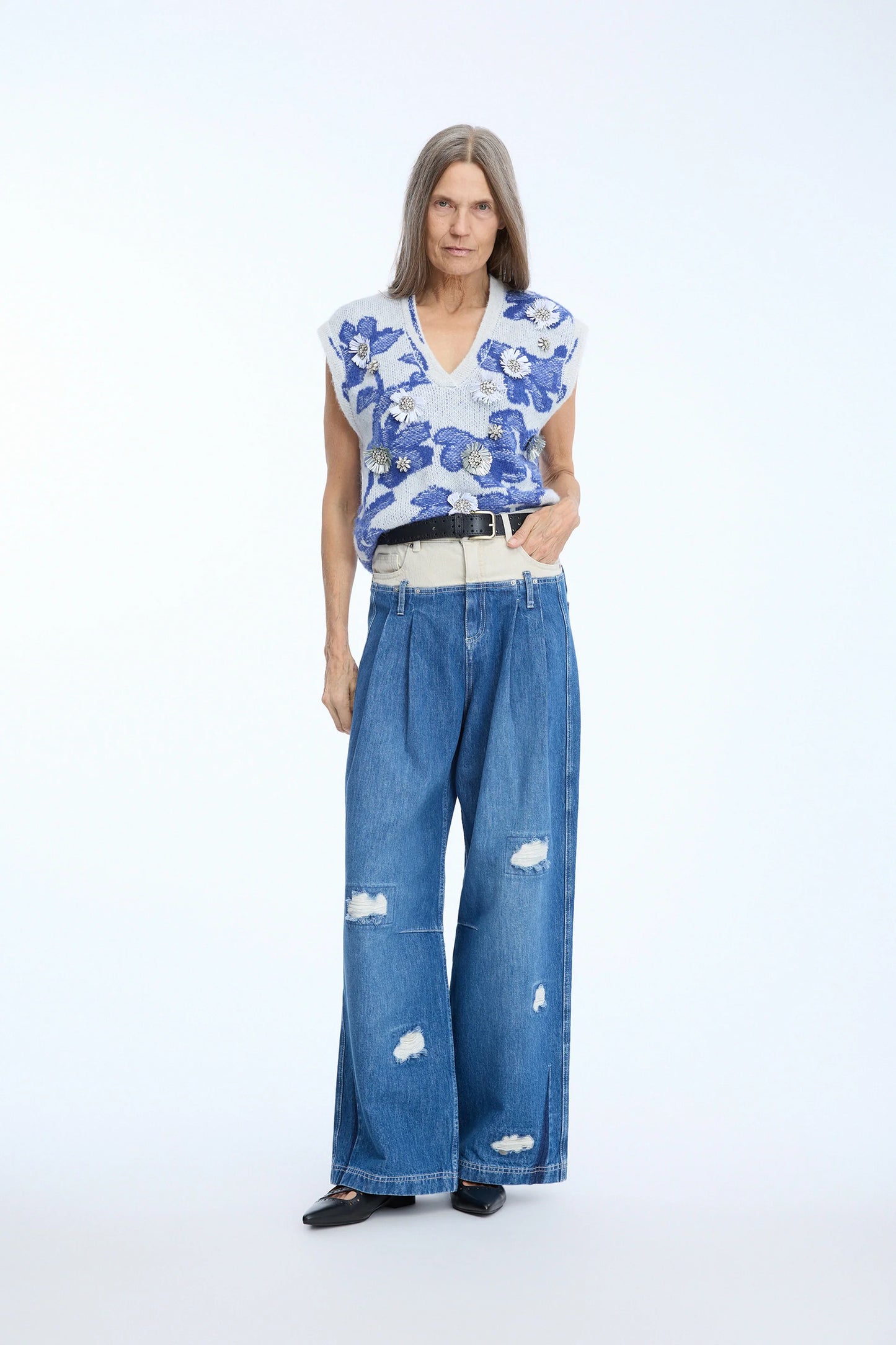 Nurulia Knit Mix Blue