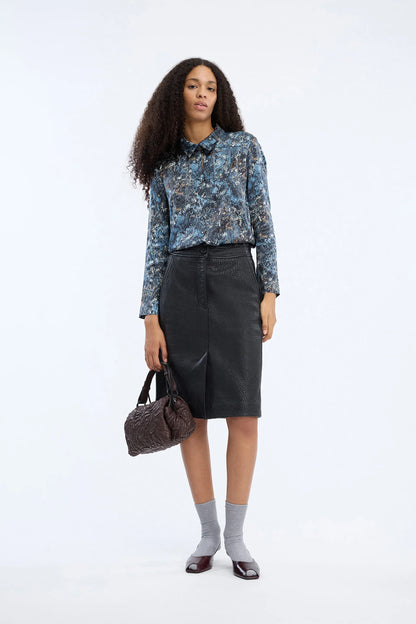 Vignette Top Print Blue