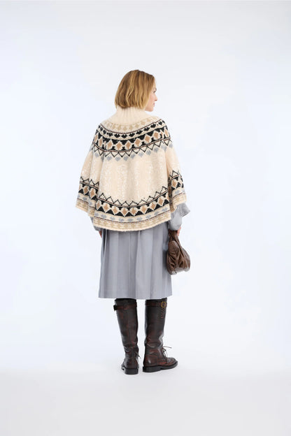 Verst Poncho Mix Creme