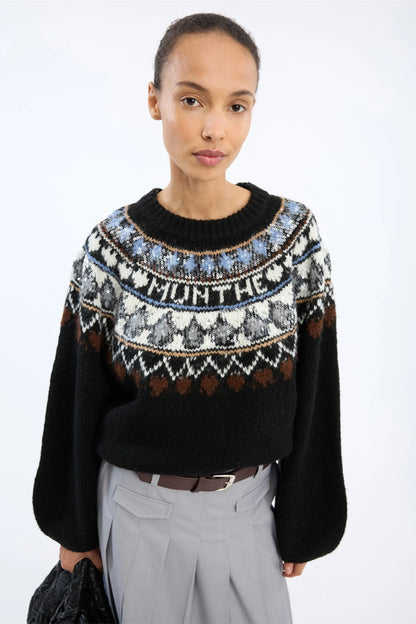 Vaffie Knit Mix Black