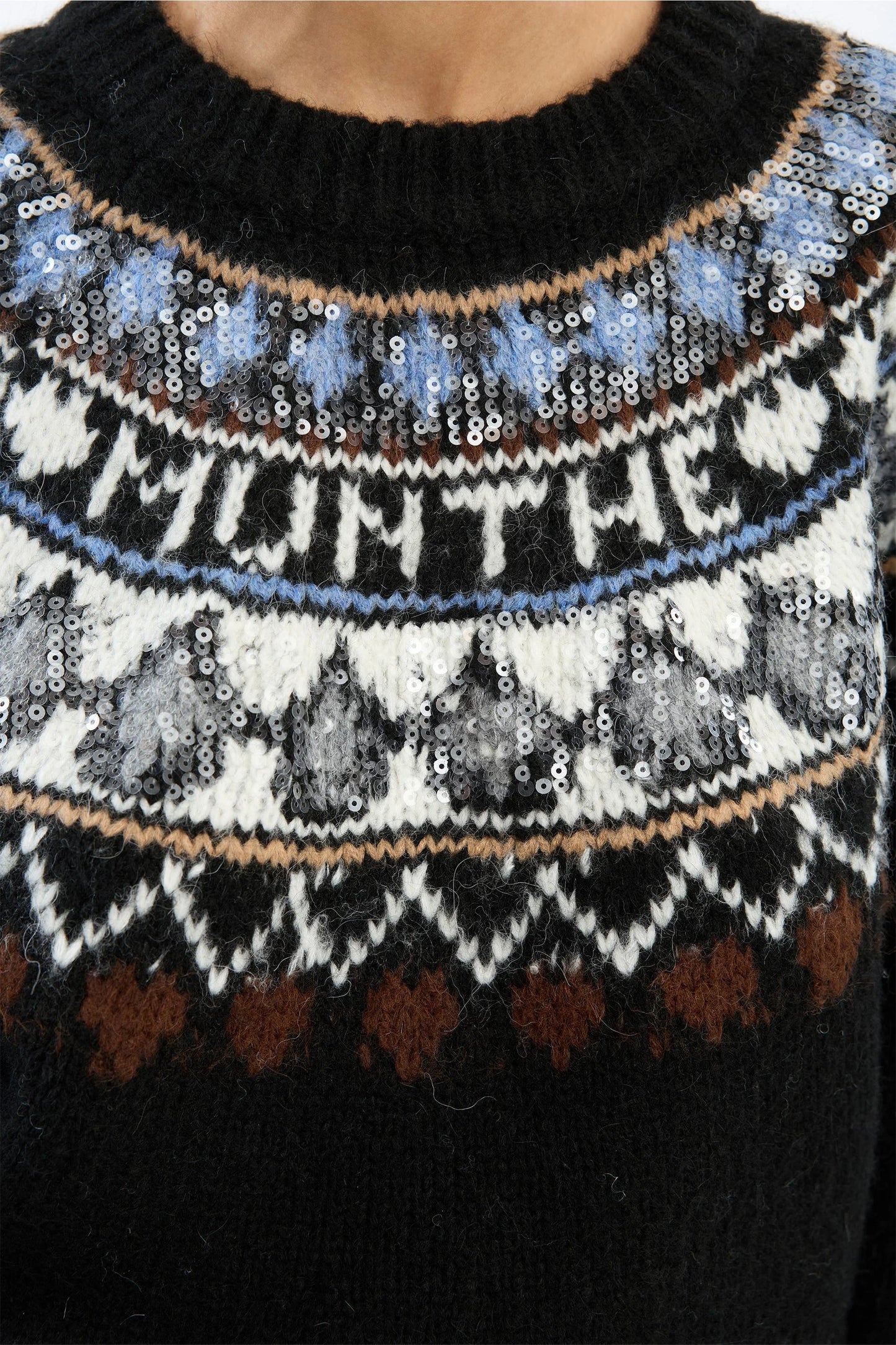 Vaffie Knit Mix Black