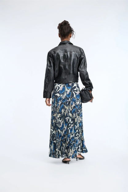 Taulla Skirt Print Black