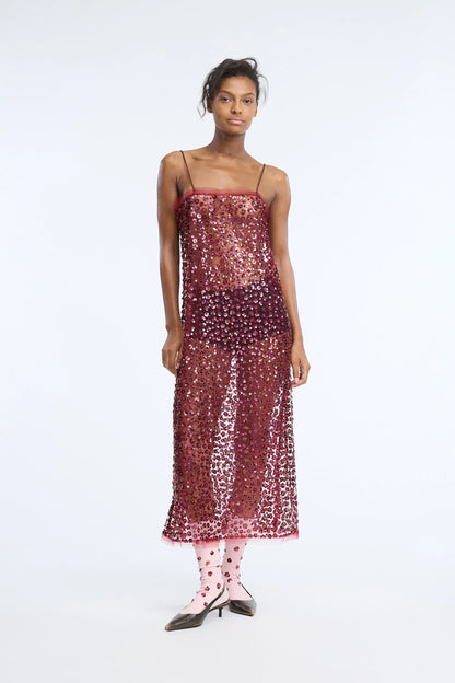 Currina Dress Bordeaux