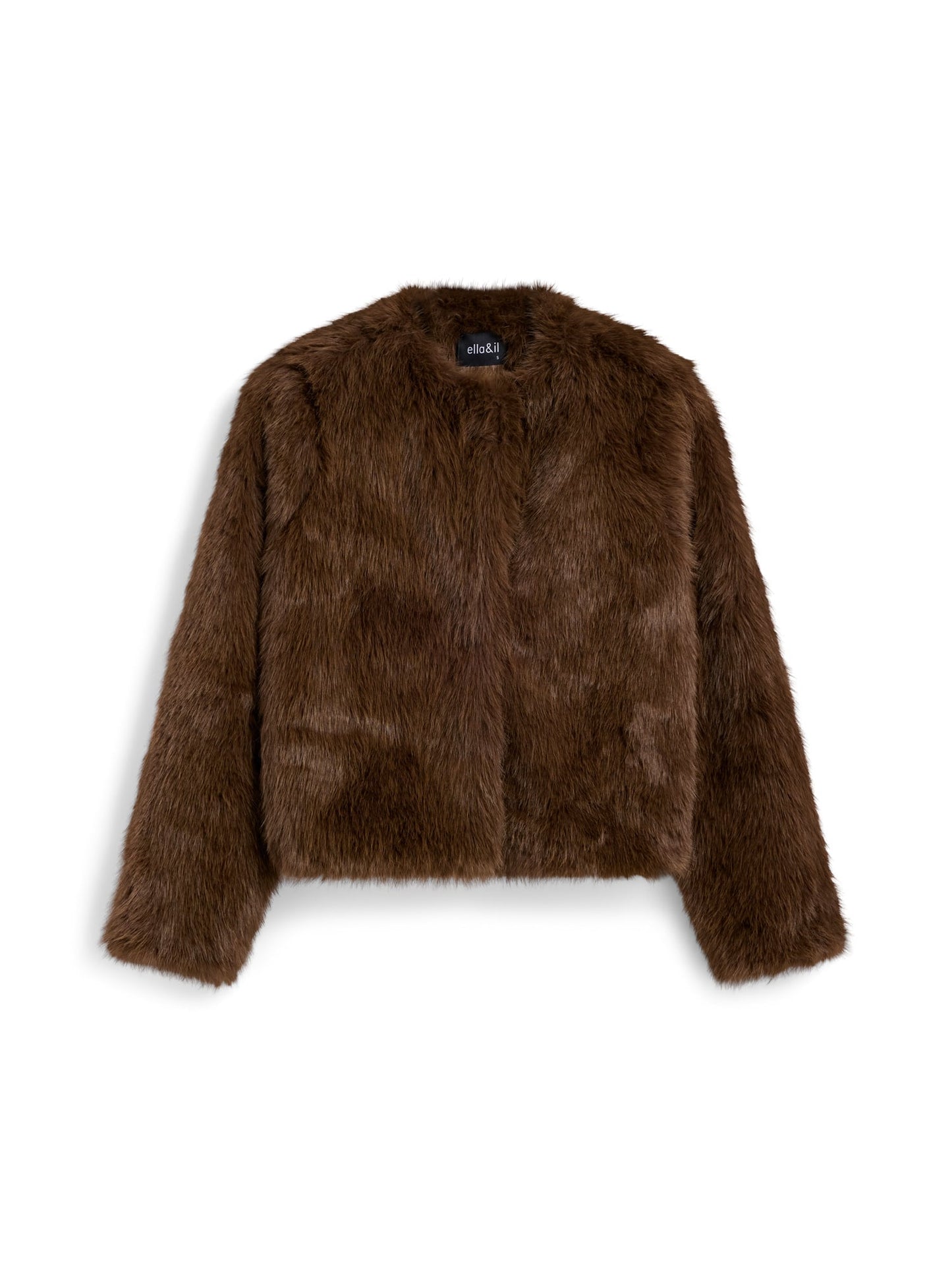 Ella&Il Tora Fake Fur Jacket Brown