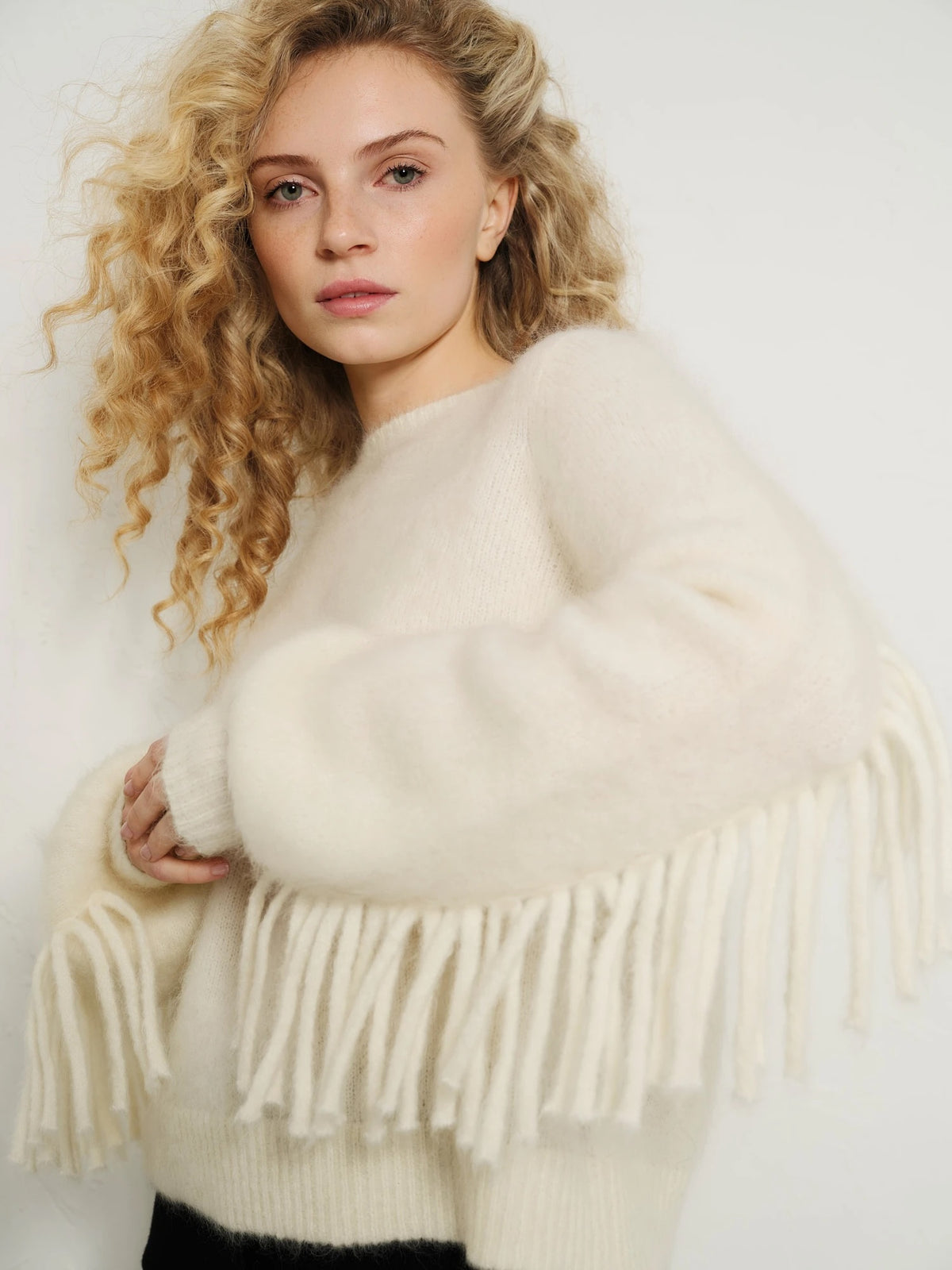 Isabel Chunky Sweater Bright White