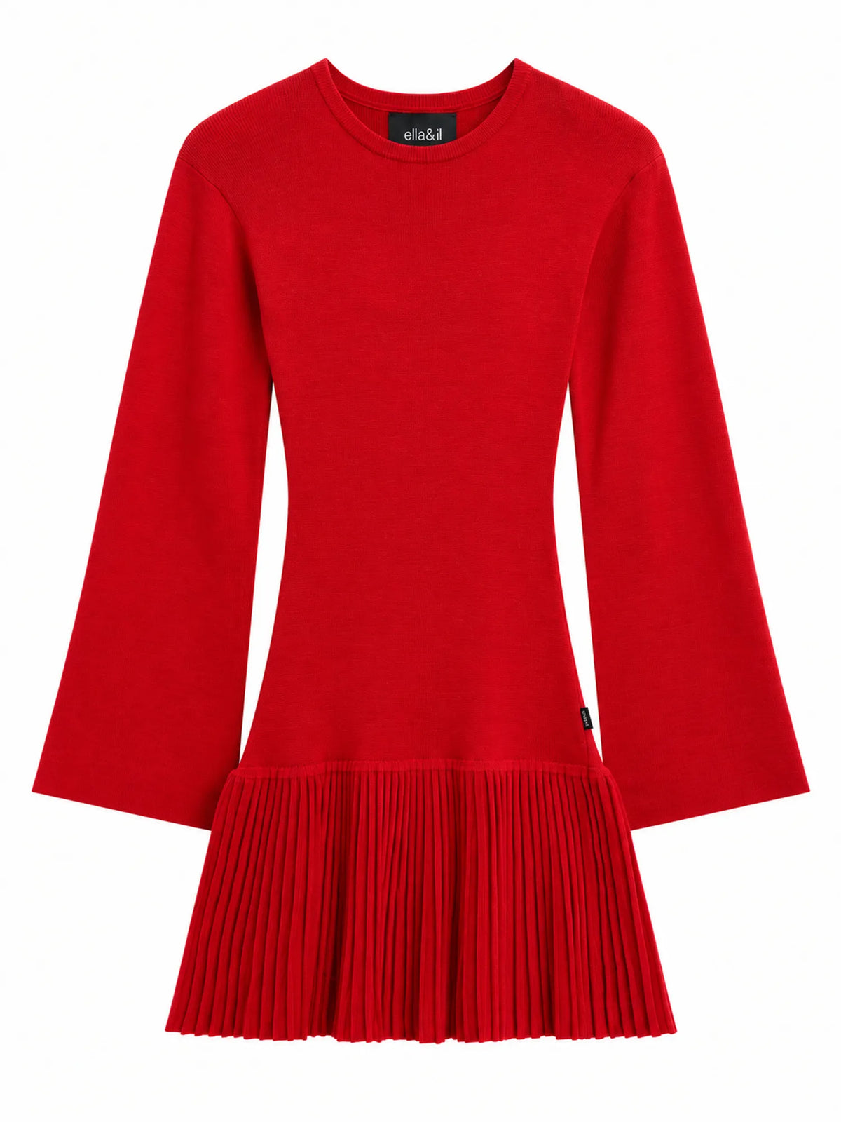 Ophelia Merino Dress Bright Red