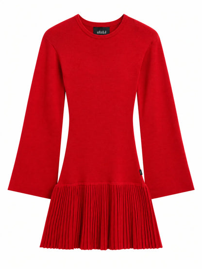 Ophelia Merino Dress Bright Red