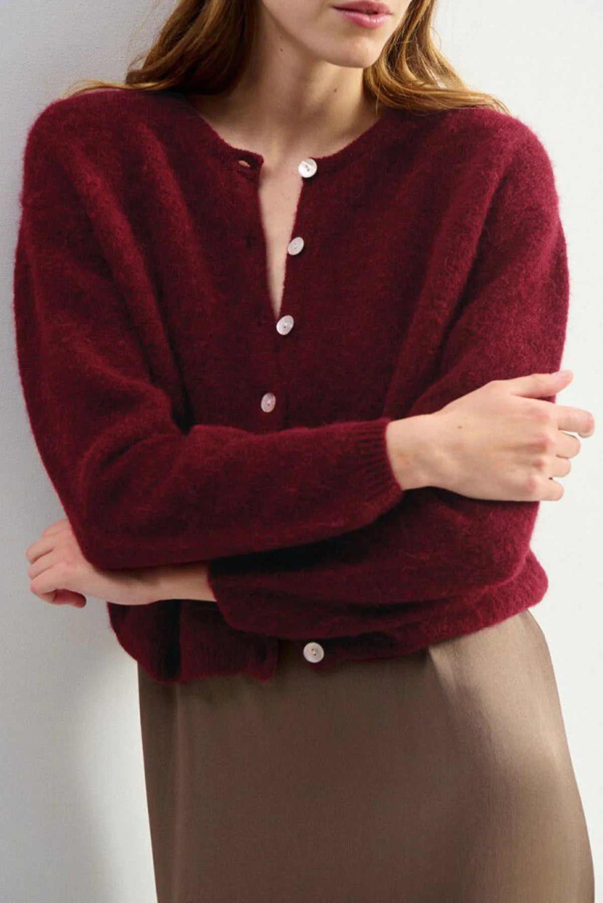 Vitow Cardigan Cherry Tree Melange