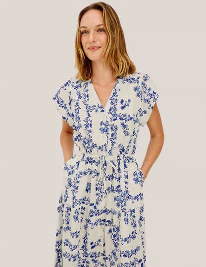 Roza Dress Ceramic Floral