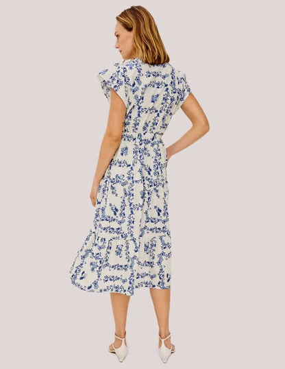Roza Dress Ceramic Floral