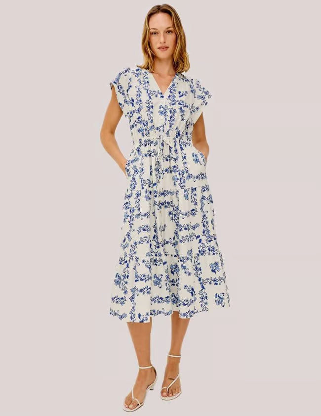 Roza Dress Ceramic Floral