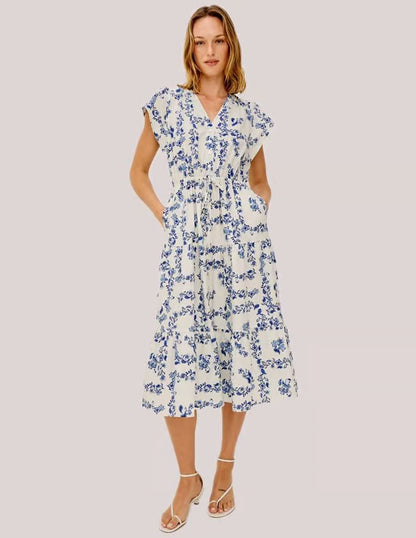 Roza Dress Ceramic Floral