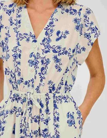 Roza Dress Ceramic Floral
