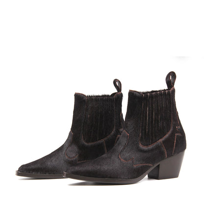 Ankel Boot Cavallino Moro Brown