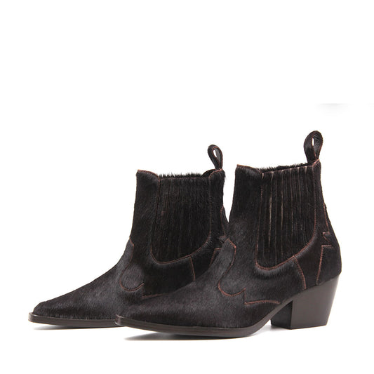 Ankel Boot Cavallino Moro Brown