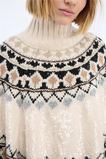 Verst Poncho Mix Creme